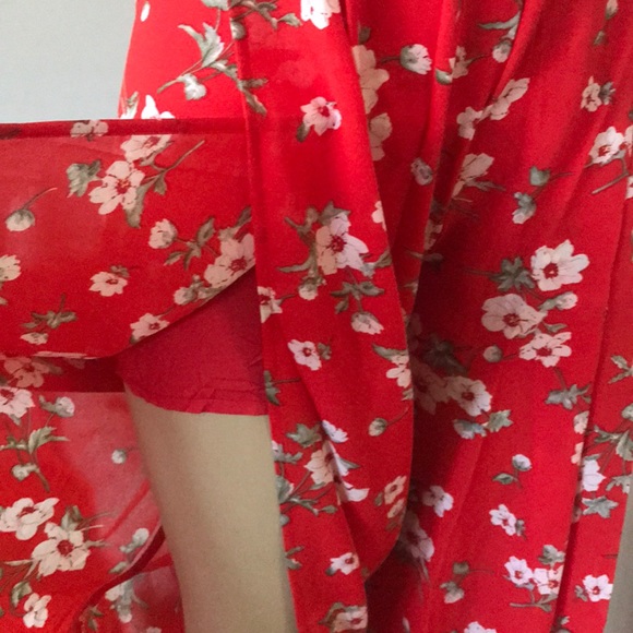 Floral Red two piece Set - Picture 6 of 8